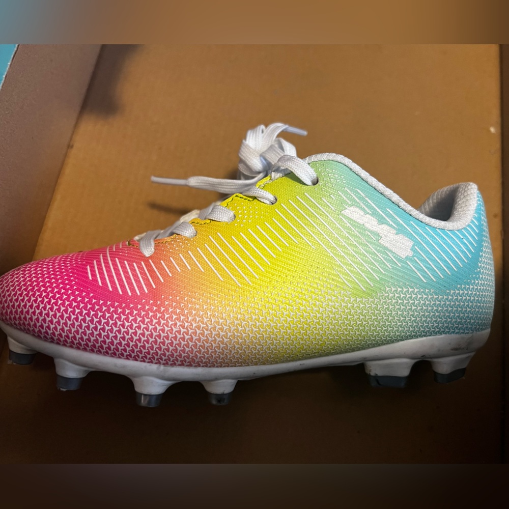 Brava rainbow soccer shoes